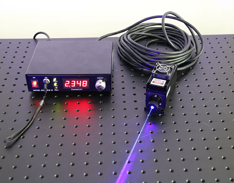 450nm 3W 4W high power semiconductor laser with adjustable power supply - Click Image to Close